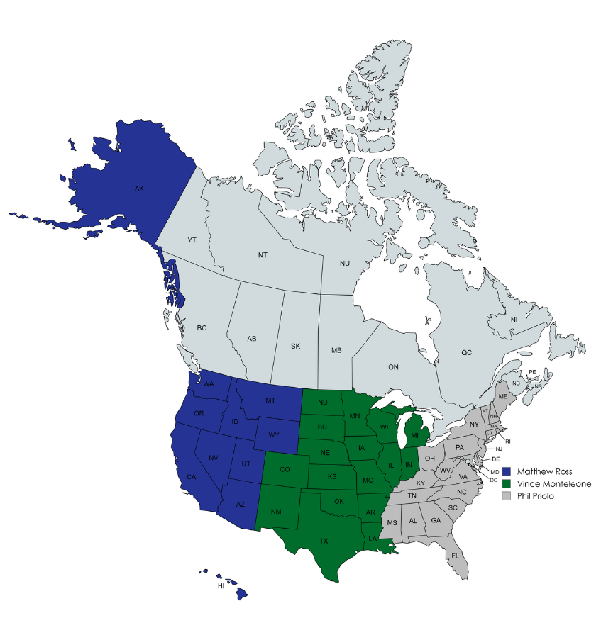 SLR Equipment Finance > About > Vendor Sales Office Map